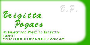 brigitta pogacs business card